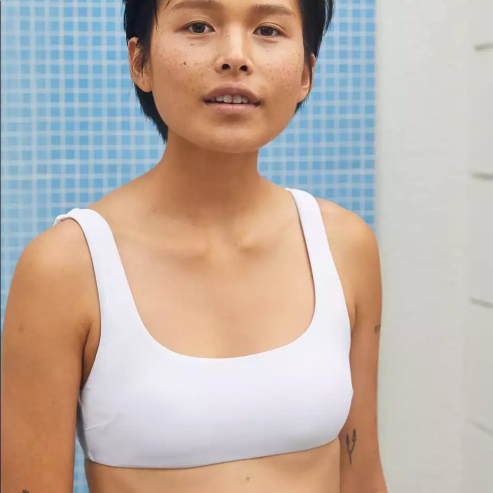 Aerie Wide Strap Scoop Bikini Top